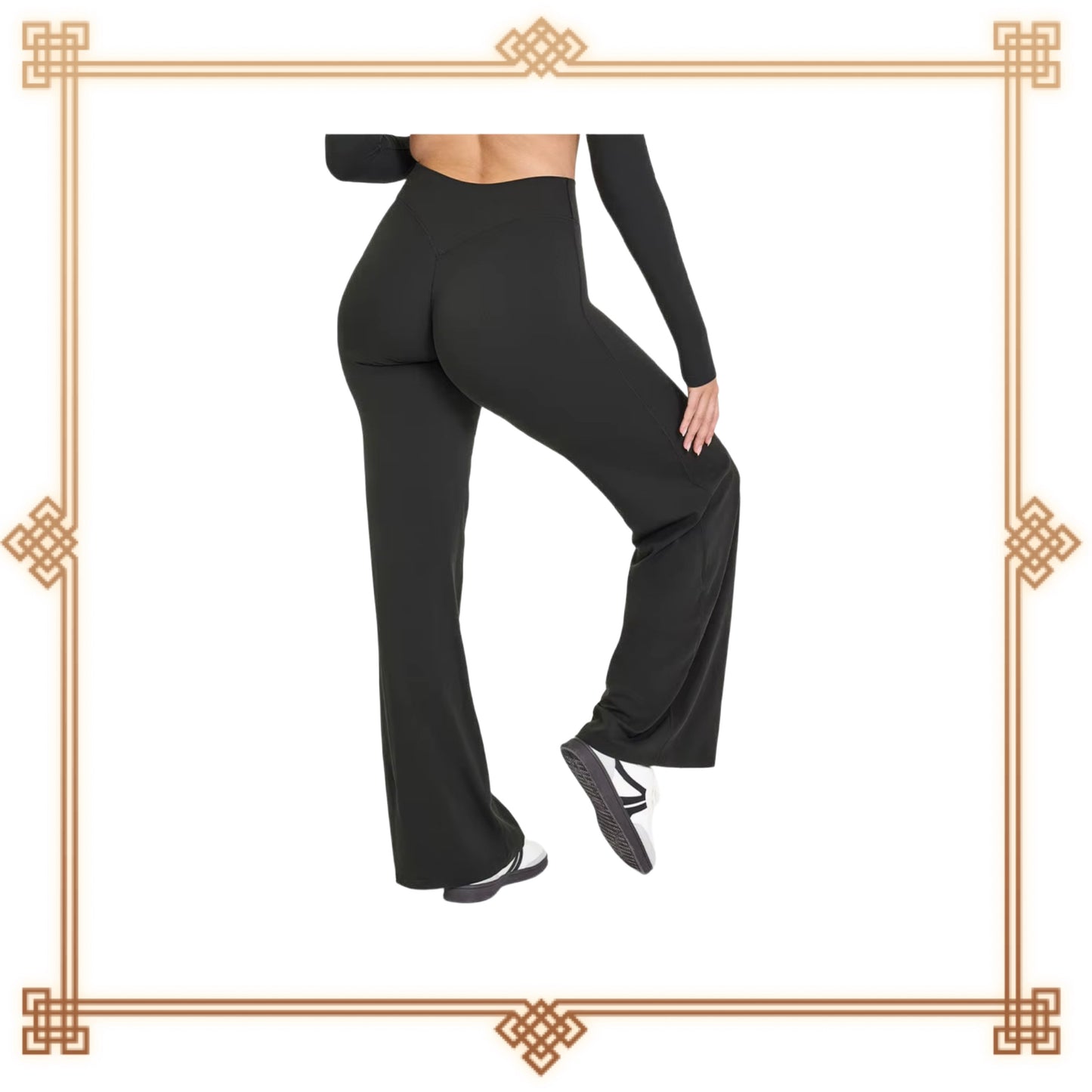 Wide leg High Waisted leggings