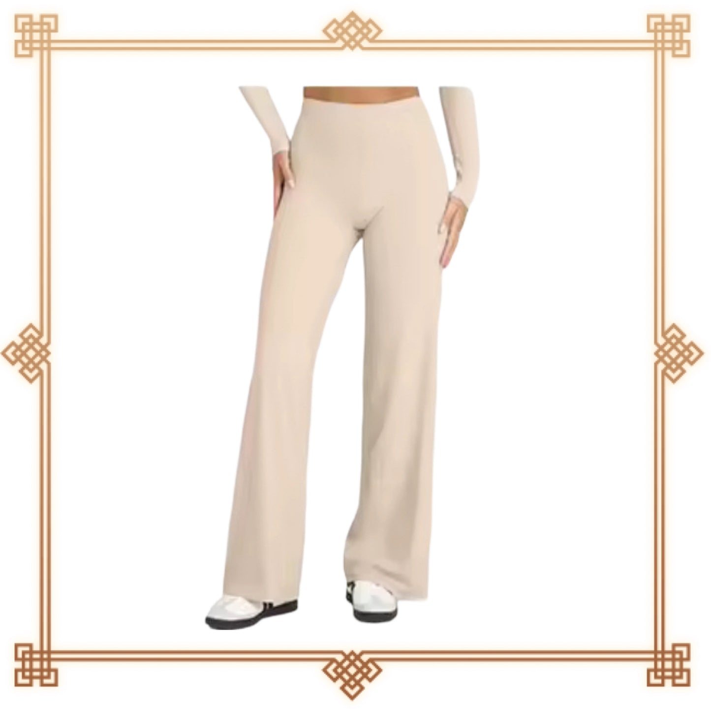 Wide leg High Waisted leggings