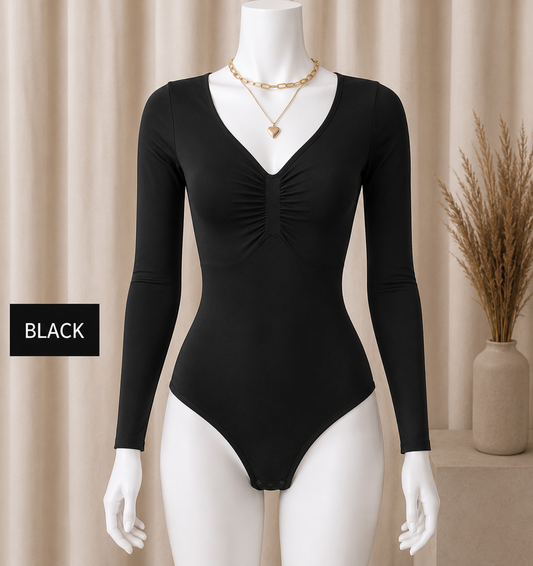 Long Sleeve Bodysuit Tummy Control